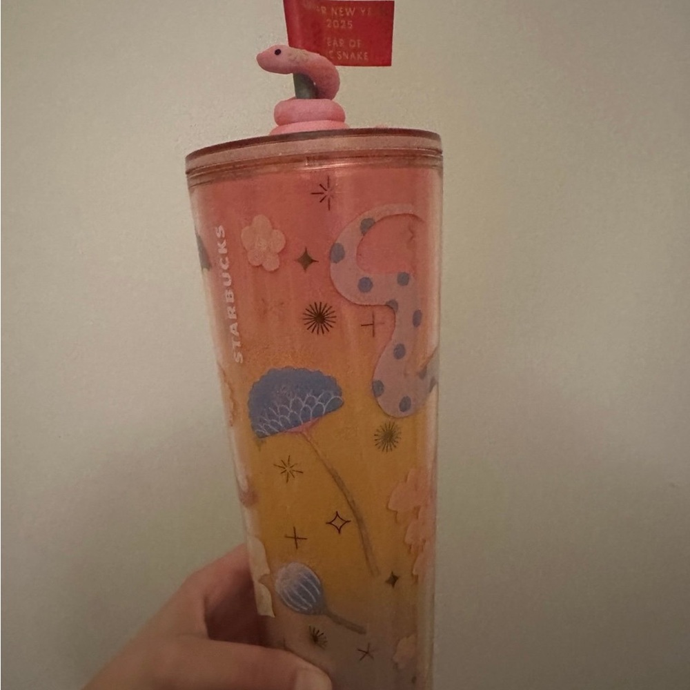 Starbucks Pink and Gold Tumbler